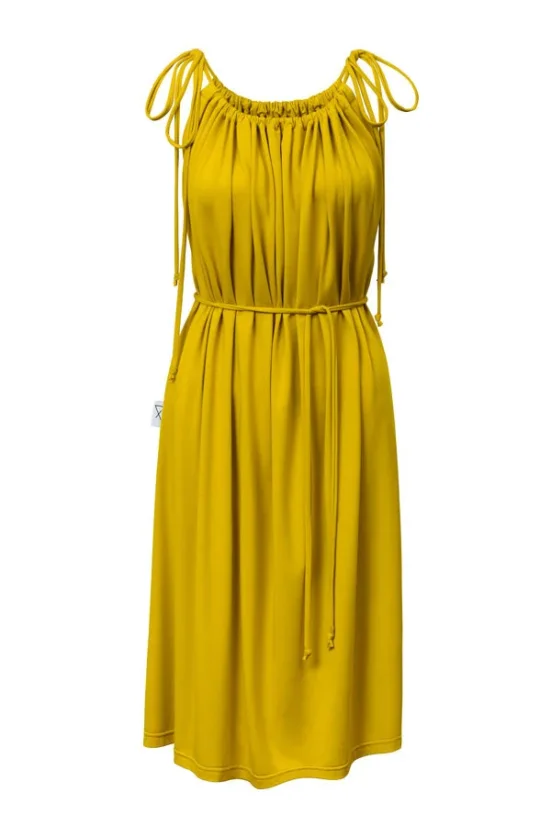 Šaty řasené - Barva: Purpurová