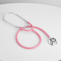 Dvouhlavý stetoskop PELO F30 Duo růžový