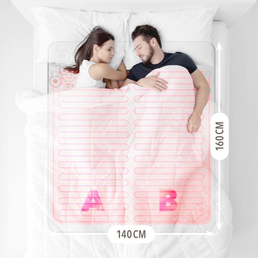 Vyhřívaná deka pro 2 osoby Lanaform Heating Blanket S2