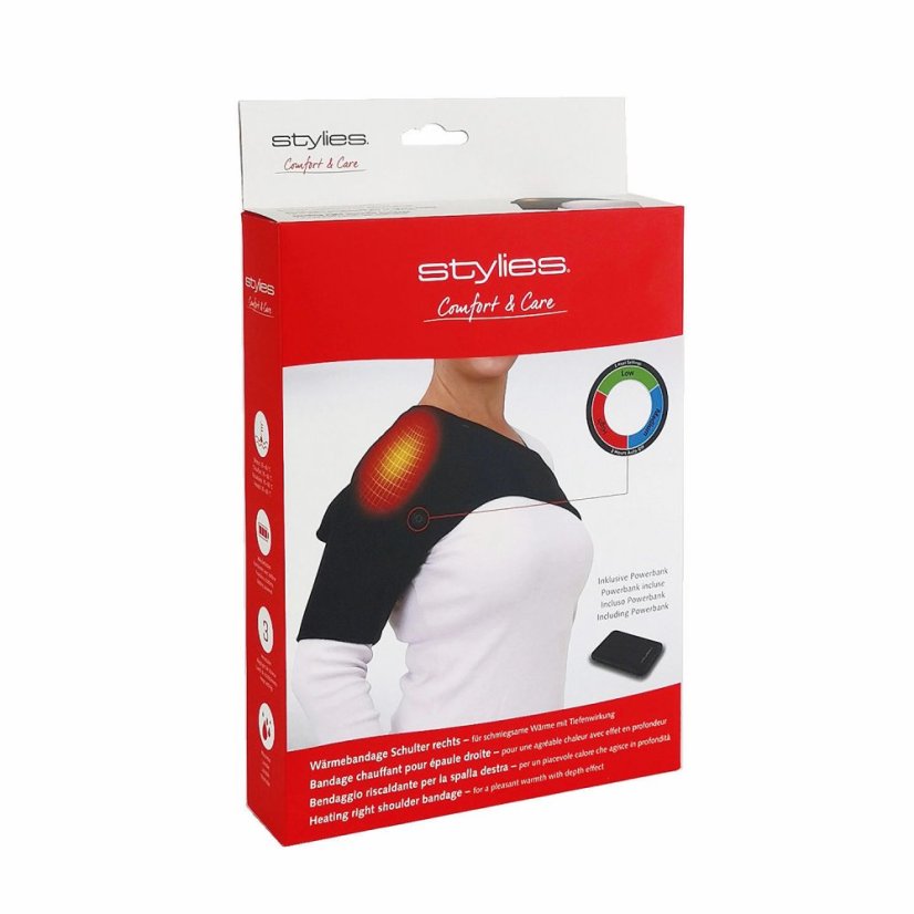 Nahřívací bandáž na pravé rameno Stylies Comfort & Care