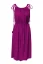 Šaty řasené - Barva: Purpurová
