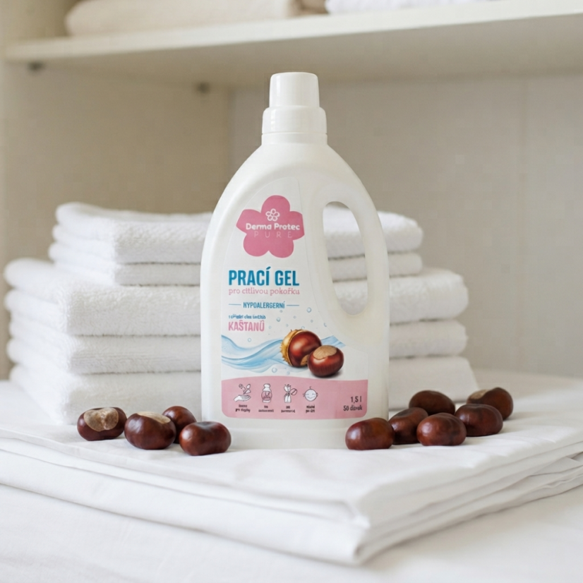 DermaProtec Pure Prací gel pro citlivou pokožku 1,5 l