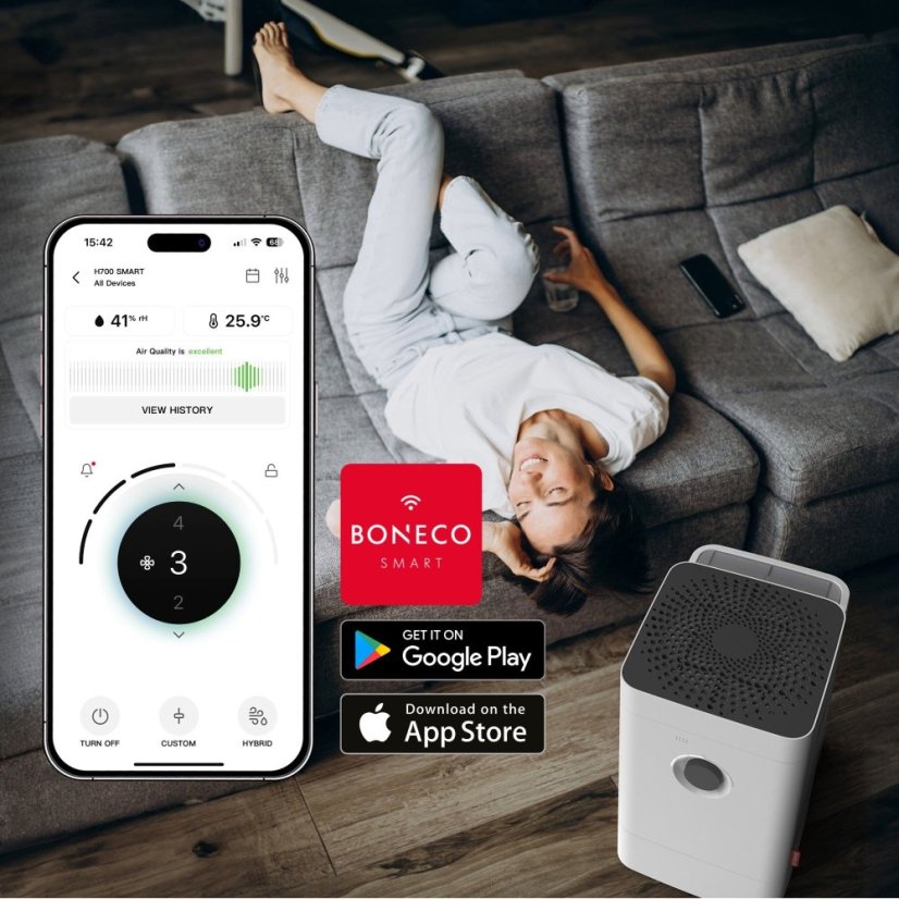 Zvlhčovač vzduchu s čištěním Boneco H400 Smart